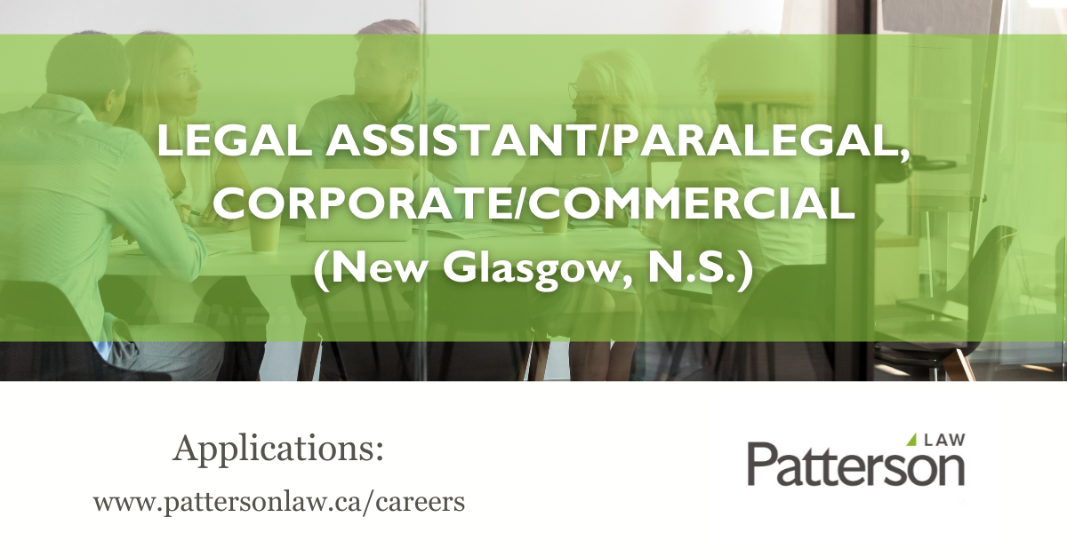 Legal Assistant/Paralegal, (New Glasgow